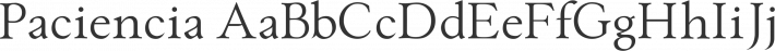 Paciencia font family by Typographias