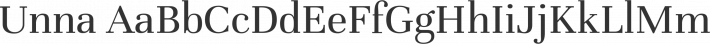 Unna font family by Omnibus Type