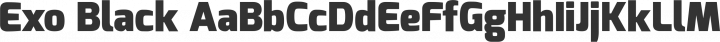 Exo Black free font