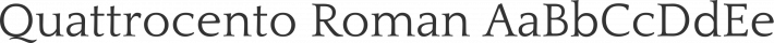 Quattrocento Roman font family by Impallari Type