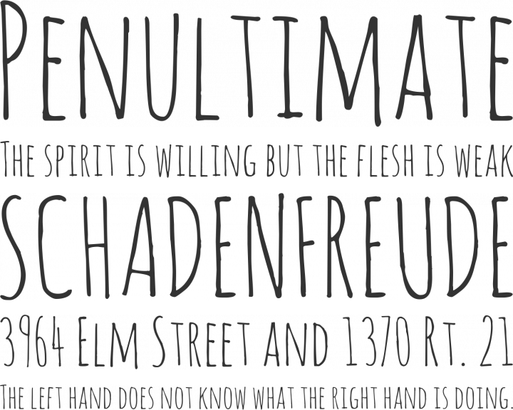 Free Font Amatic by Vernon Adams | Font Squirrel