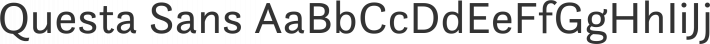 Questa Sans font family by The Questa Project