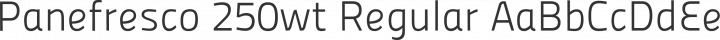 Panefresco 250wt Regular free font