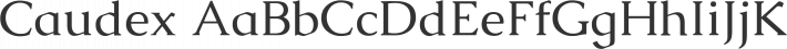 Caudex font family by Hjort Nidudsson