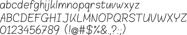 Blokletters Font Specimen