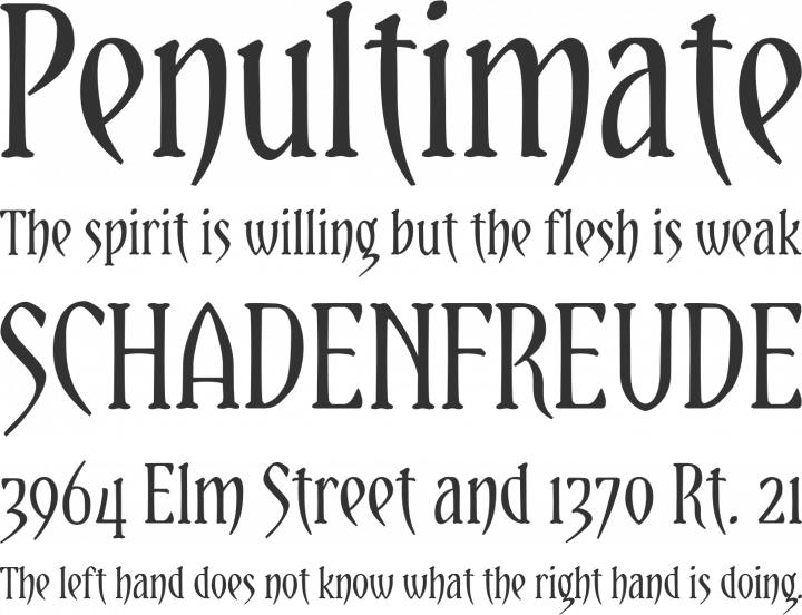 Yataghan Font Phrases