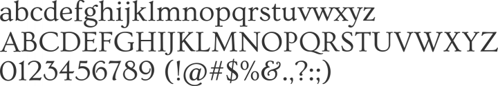 Ovo Font Specimen