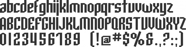 Archery Black Font Specimen