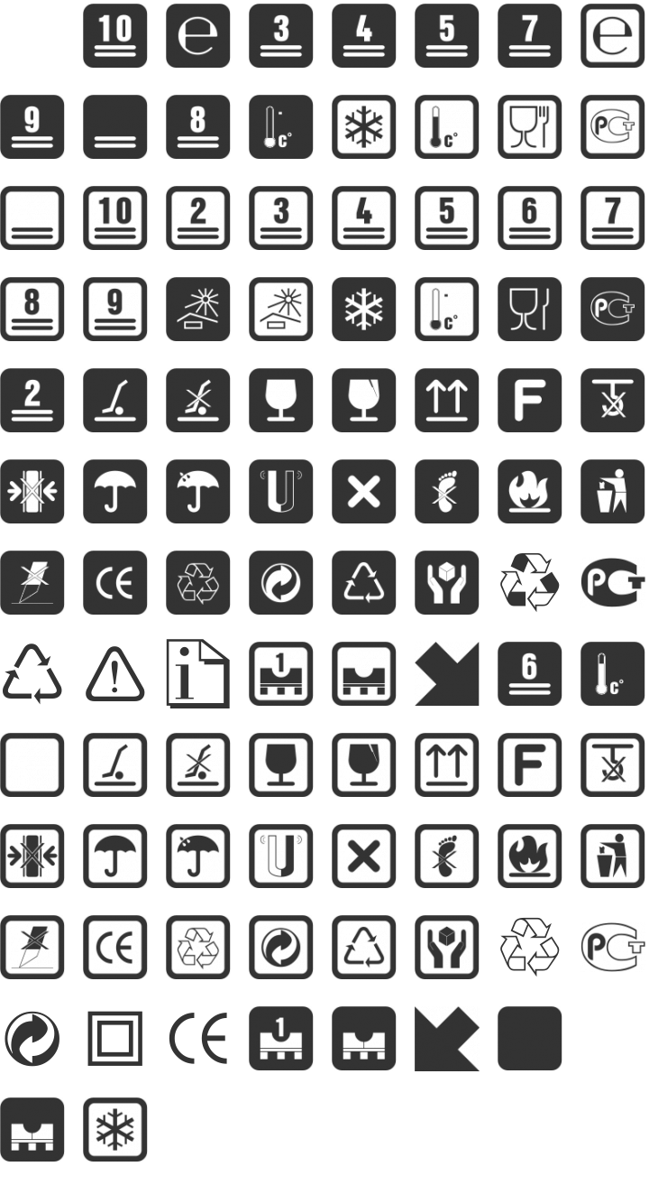 Notice Dingbat Font Specimen