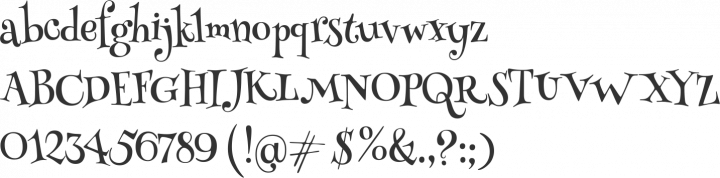 Henny Penny Font Specimen