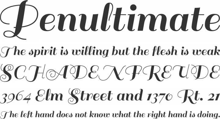 Sail Font Phrases
