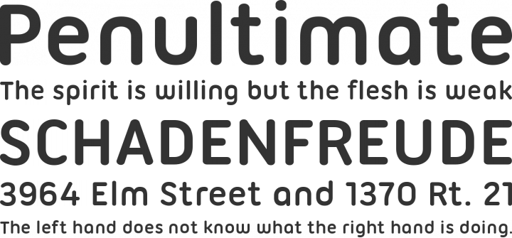 Ubuntu Titling Font Phrases