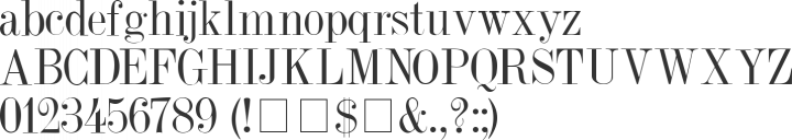 Dubiel Font Specimen