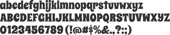 Spicy Rice Font Specimen