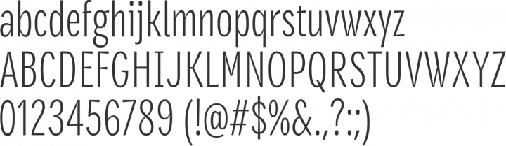 Densia Sans Font Specimen