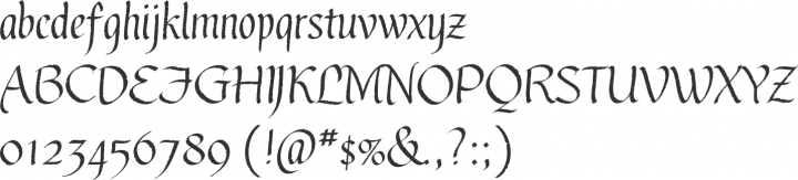 Gothic Ultra OT Font Specimen