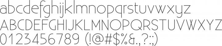 Existence Light Font Specimen