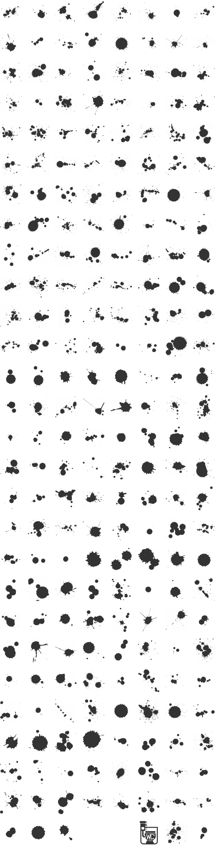 WC Rhesus Dingbat Font Specimen