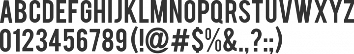 Bebas Font Specimen