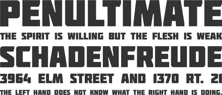 Molot Font Phrases
