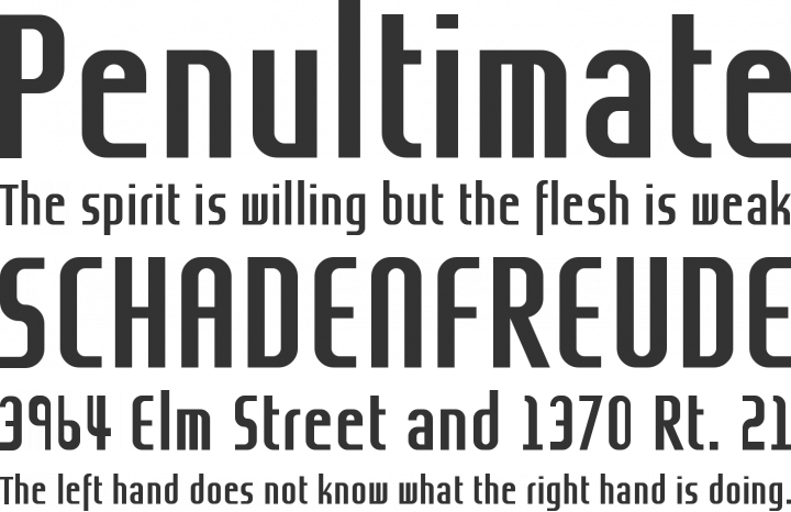 Grov Condensed Font Phrases