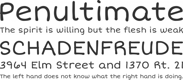 Short Stack Font Phrases