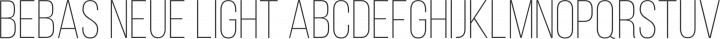 Bebas Neue Light free font