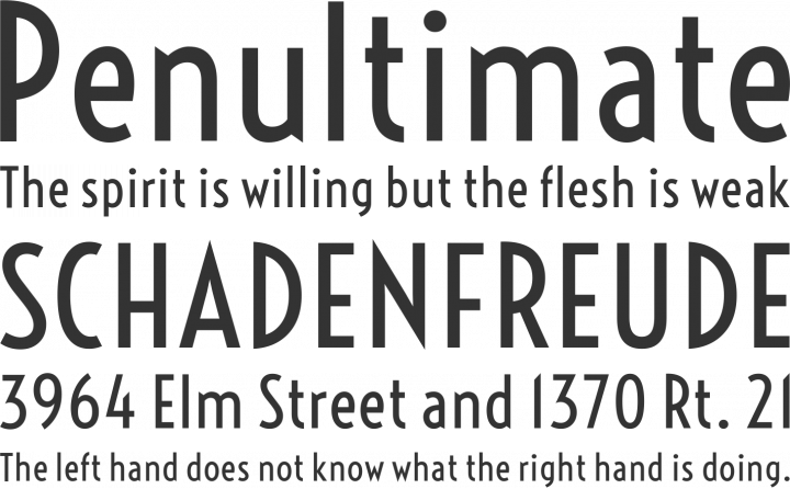Voltaire Font Phrases