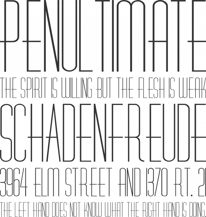 Diner Font Phrases