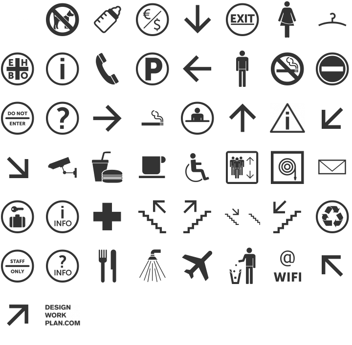 Symbol Signs Dingbat Font Specimen