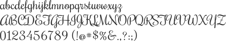 Rochester Font Specimen