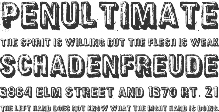 District Font Phrases