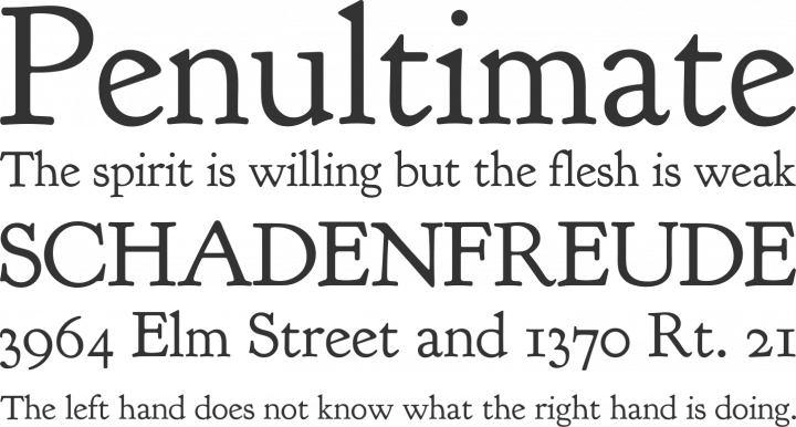 Goudy Bookletter 1911 Font Phrases