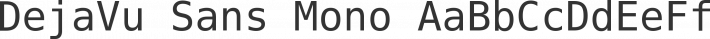 DejaVu Sans Mono font family by DejaVu Fonts