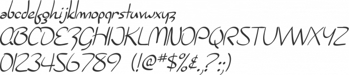 Burlington Script Font Specimen