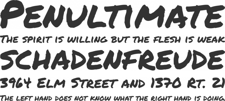 Permanent Marker Font Phrases