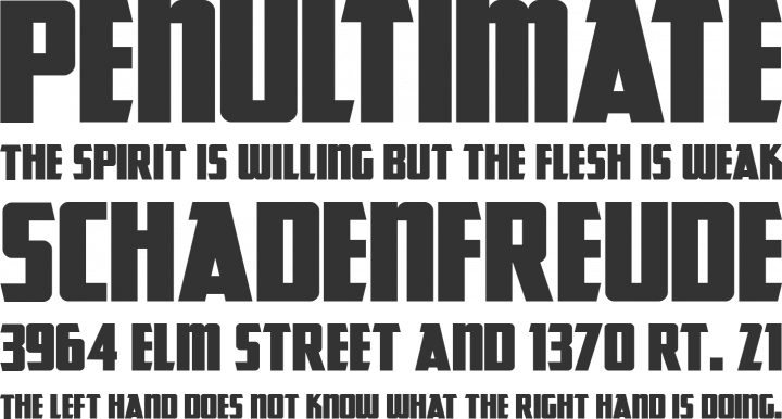 GreatLakes Font Phrases
