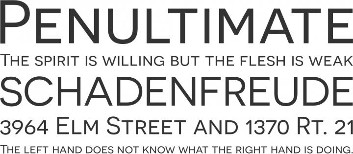 Novecento wide Font Phrases
