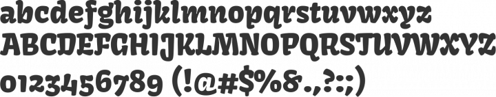 Kavoon Font Specimen
