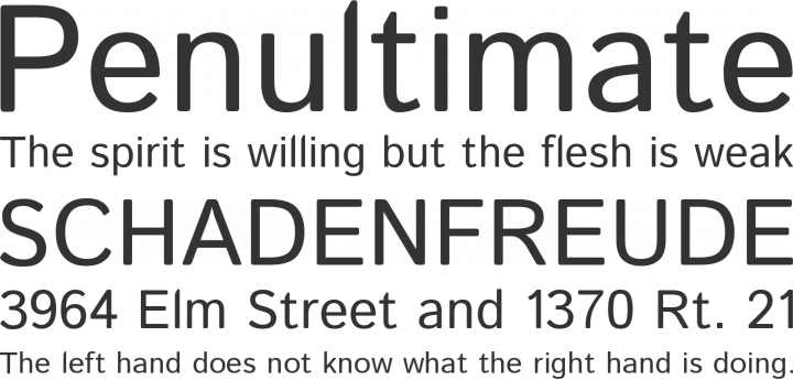 Istok Font Phrases