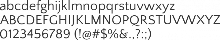 Quattrocento Sans Font Specimen
