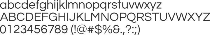 Questrial Font Specimen