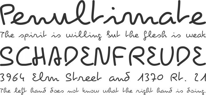 Pecita Font Phrases