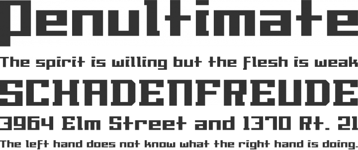 Millennia Font Phrases