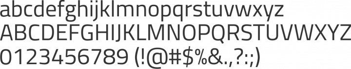 Titillium Font Specimen