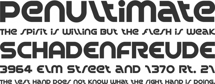 Spin Cycle Font Phrases