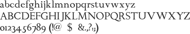 ChanticleerRoman Font Specimen