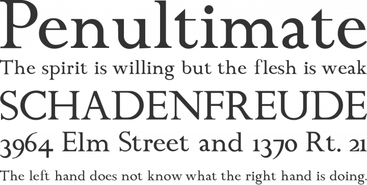 ChanticleerRoman Font Phrases