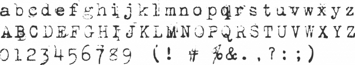 1942 report Font Specimen