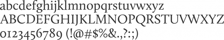 Calluna Font Specimen